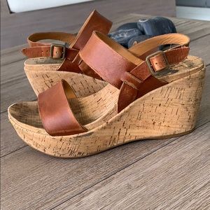 Kork-Ease cork and leather wedges